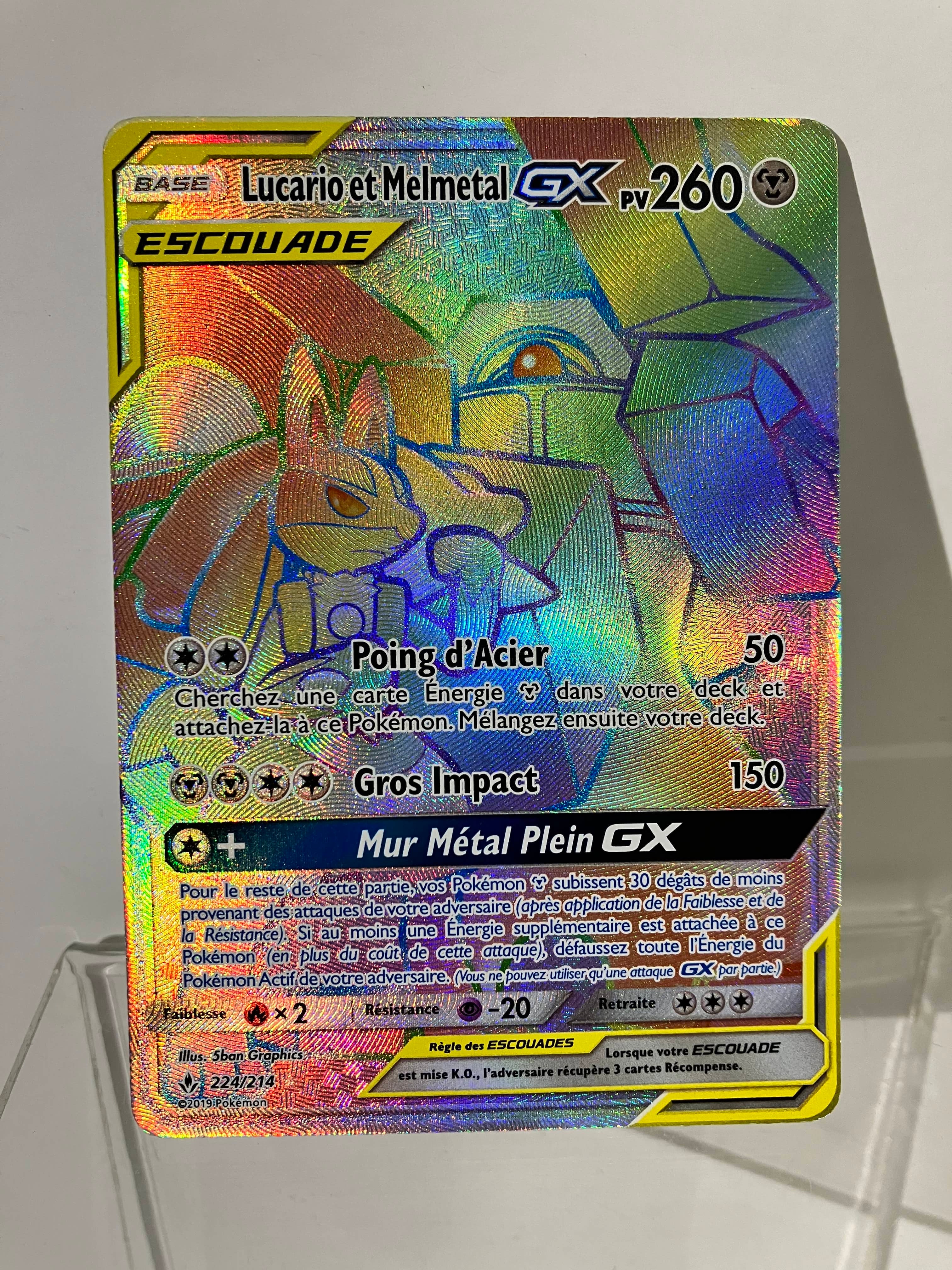 Lucario et Melmetale GX 224/214 Alliance Infaillible