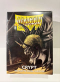 Boîte Dragon Shield Crypt, protège-cartes dual matte standard avec dragon doré, 100 pochettes.