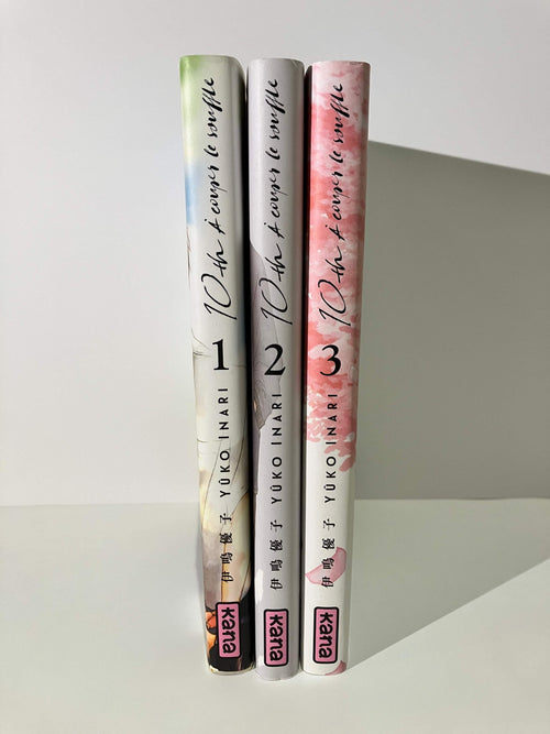 Trilogie manga 10th à couper le souffle de Yuko Inari, tomes 1 à 3, édition Kana.