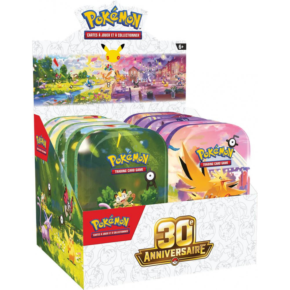 Display scellé Pokémon - 10 Mini Tins 30e anniversaire ME5.5 - Français