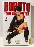Couverture manga Boruto Two Blue Vortex tome 2, Sarada en tenue noire, édition française Kana
