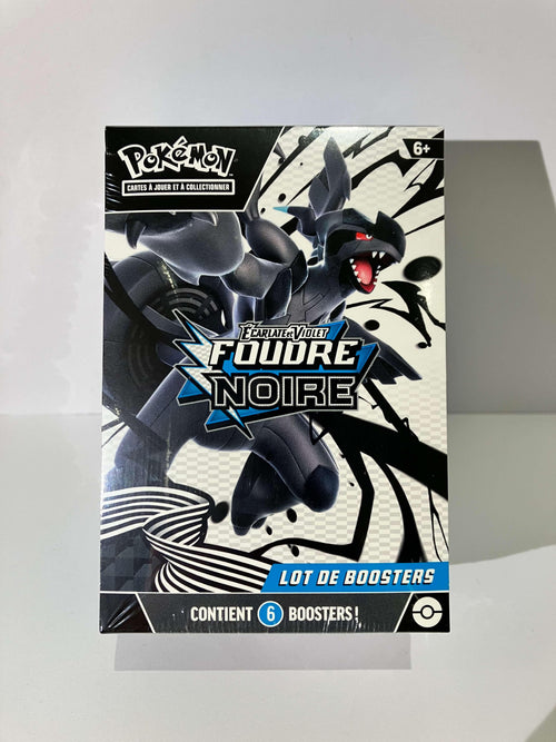 Boîte Pokémon Écarlate et Violet Foudre Noire lot de boosters 6 unités en français