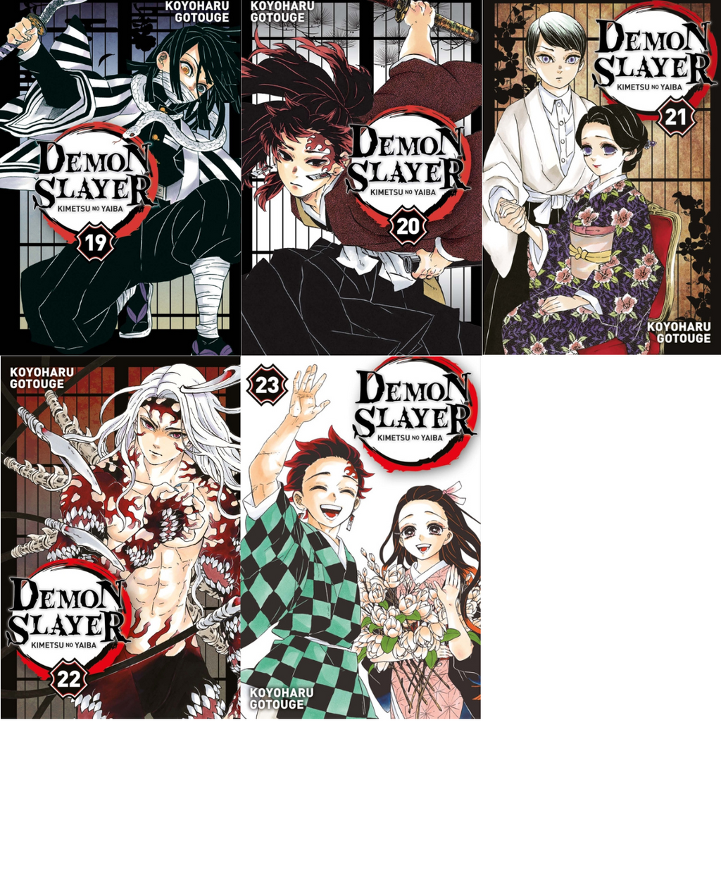Couverture de Manga Demon Slayer Tomes 19 à 23
