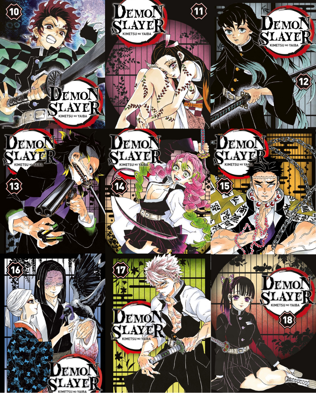 Couverture de Manga Demon Slayer Tomes 10 à 18