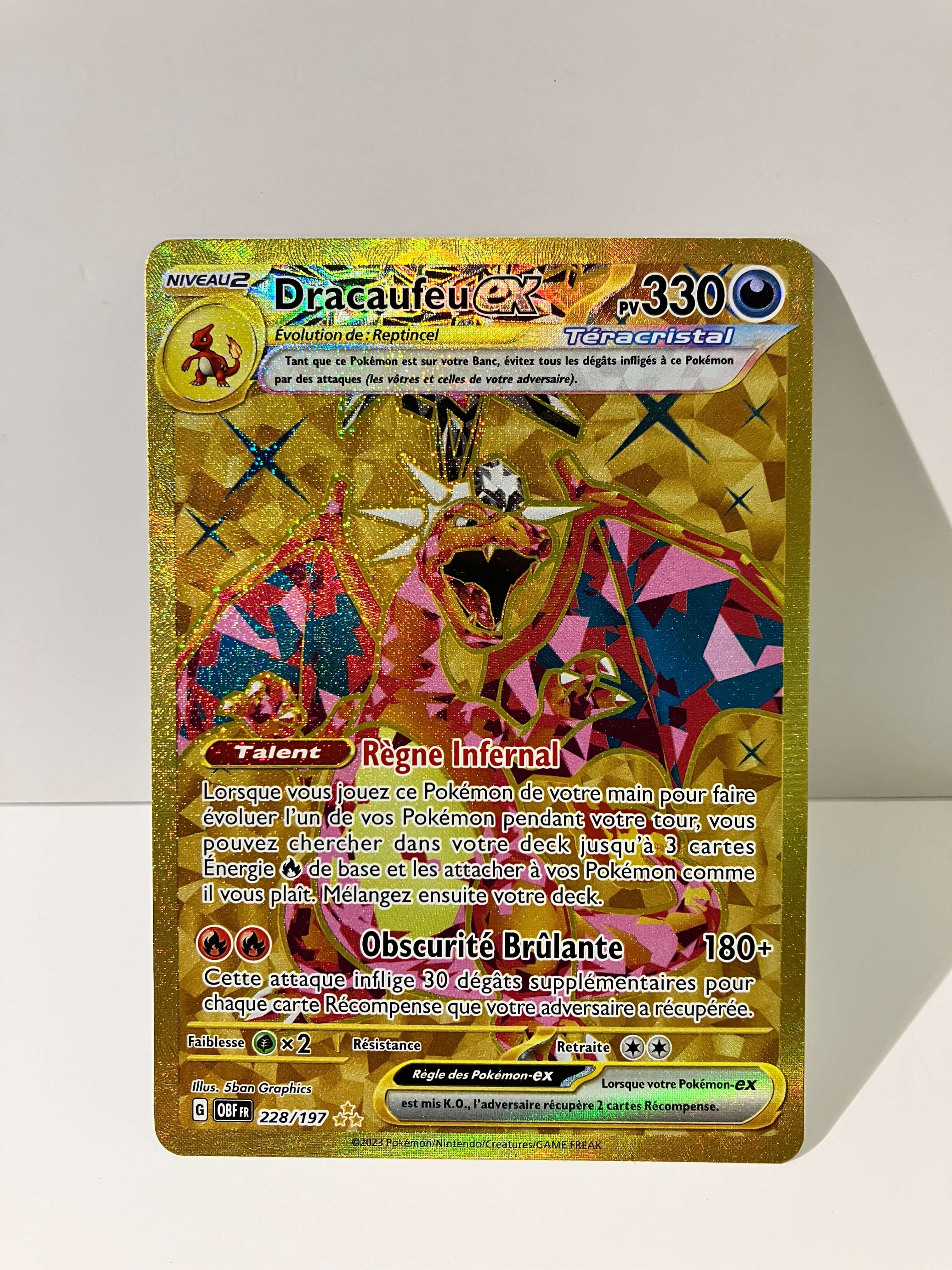Dracaufeu ex OBF 228 EV03 Flammes obsidiennes recto