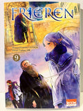 Couverture du manga Frieren tome 9 avec personnages manga, oreilles pointues, ambiance fantasy