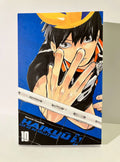 Couverture du manga Haikyu Les as du volley-ball tome 10, joueur de volley animé frappant un ballon.