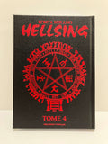 couverture de manga Hellsing Perfect edition tome 4 : tout en noir avec le titre rouge en haut