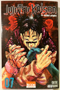 Couverture Jujutsu Kaisen tome 7, personnage sombre, style manga, titre Instinct grégaire
