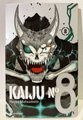 Couverture Kaiju No 8 tome 8, monstre menaçant, manga Naoya Matsumoto, Crunchyroll