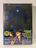Couverture Kingdom Deluxe Edition Tome 3, manga avec illustrations de deux personnages, texte promotionnel, auteur Yasuhisa Hara