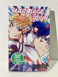 Couverture manga Marriage Toxin Tome 10 édition collector, personnages colorés, logo Crunchyroll.
