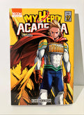 Couverture manga My Hero Academia tome 17 avec Lemillion, arrière-plan jaune vif