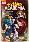 Couverture My Hero Academia tome 6, deux héros en costume face à un monstre géant, manga shonen