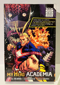Coffret My Hero Academia tome 31 édition collector avec All Might, Endeavor et vilain en couverture.