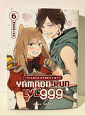 Couverture du manga My Love Story with Yamada-kun at Lv999 tome 6 avec deux personnages principaux en style anime, décor cœur, édition Mana Books.