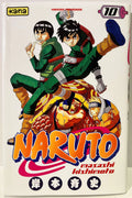 Couverture du manga Naruto tome 10, personnages en tenue verte, logo Kana, style shonen japonais.