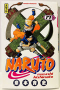 Couverture manga Naruto tome 17, Naruto et Sasuke en action, édition Kana française.