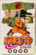 Couverture du manga Naruto tome 18 avec Naruto et Tsunade illustrés en couleurs, version française.
