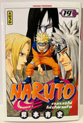Couverture du manga Naruto tome 19 version française avec Naruto, Tsunade, Jiraya et Orochimaru.