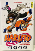 Couverture manga Naruto tome 23, Naruto et Kiba en action, chien blanc, version française Kana