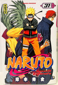Couverture Naruto tome 31 en français avec Naruto, Deidara, Kakashi et Sasori, manga Kana.