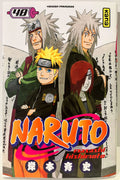 Couverture du manga Naruto tome 48, personnages Naruto, Jiraya et Pain sur fond de texte japonais.