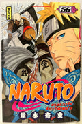 Couverture du manga Naruto tome 56 avec Naruto, des ninjas et logo Kana