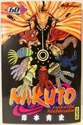 Couverture du tome 60 Naruto manga, Naruto entouré des neuf bijûs, logo Kana, version française