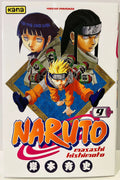 Couverture du manga Naruto tome 9 avec Naruto, Hinata et Neji, édition française Kana