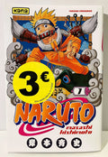 Couverture du manga Naruto tome 1 en français, personnage Naruto en tenue orange, sticker 3€
