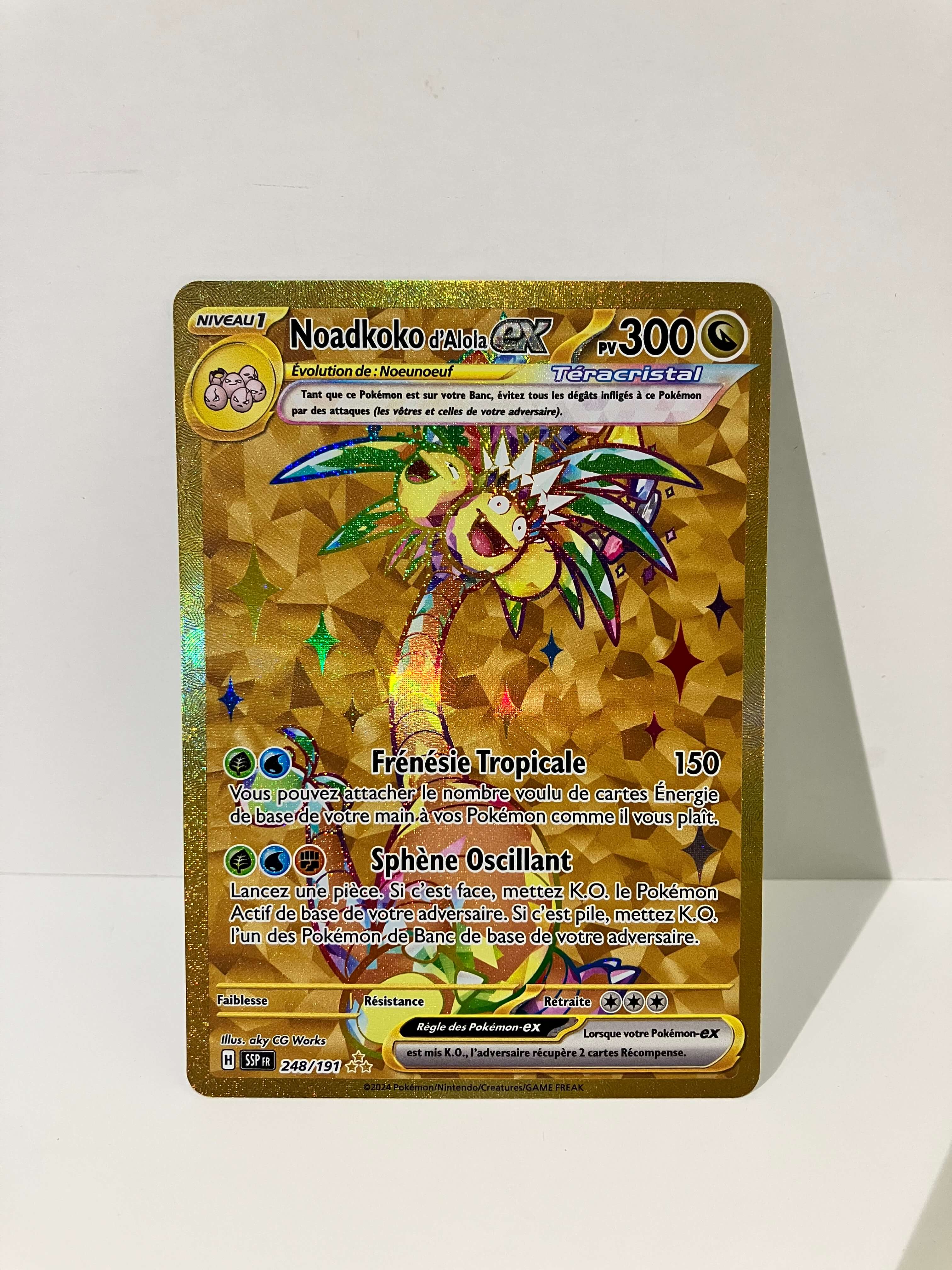 Noadkoko d'Alola ex SSP 248 Étincelles Déferlantes recto