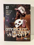 Couverture du manga Omniscient Reader’s Viewpoint Tome 7 avec deux personnages stylisés en costumes et arrière-plan électrique.