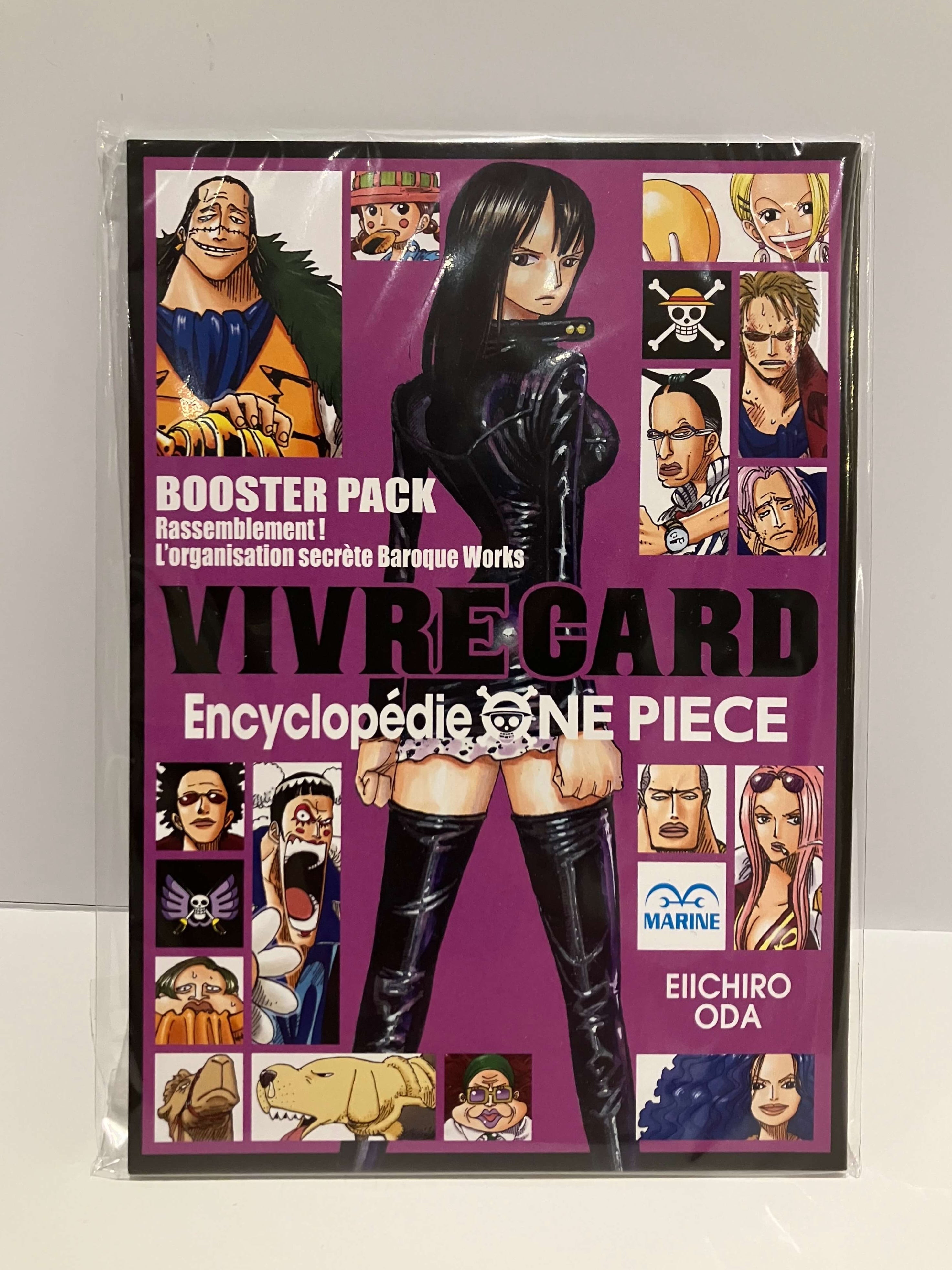 couverture de One Piece Vivre Card Saison 1 Tome 7 : Nico Robin et plusieurs personnages de one piece avec le fond violet