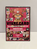 Couverture de Vivre card de One Piece saison 1 tome 6 : chopper et plusieurs personnages de one piece avec le fond rose