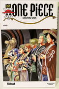 Couverture du manga One Piece tome 22, personnages principaux en ligne, édition Glénat.