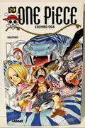 Couverture manga One Piece tome 29, Luffy et l'équipage devant un serpent géant, édition Glénat.