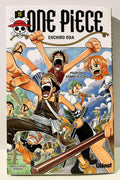 Couverture du manga One Piece tome 5, personnages principaux en pose dynamique, Glénat