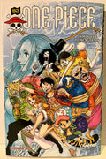 Couverture manga One Piece tome 82, personnages colorés sur fond de carte, Glénat édition française