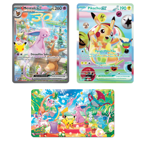Coffret Collection Ultra Premium Pokémon - 30ᵉ Anniversaire ME5.5 - Journée Mentali en français