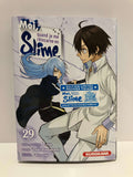 un personnage aux cheveux bleus et un homme en blanc se font face
