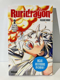 Couverture manga Ruridragon tome 2, personnage fantastique cracheur de feu, édition Glénat.