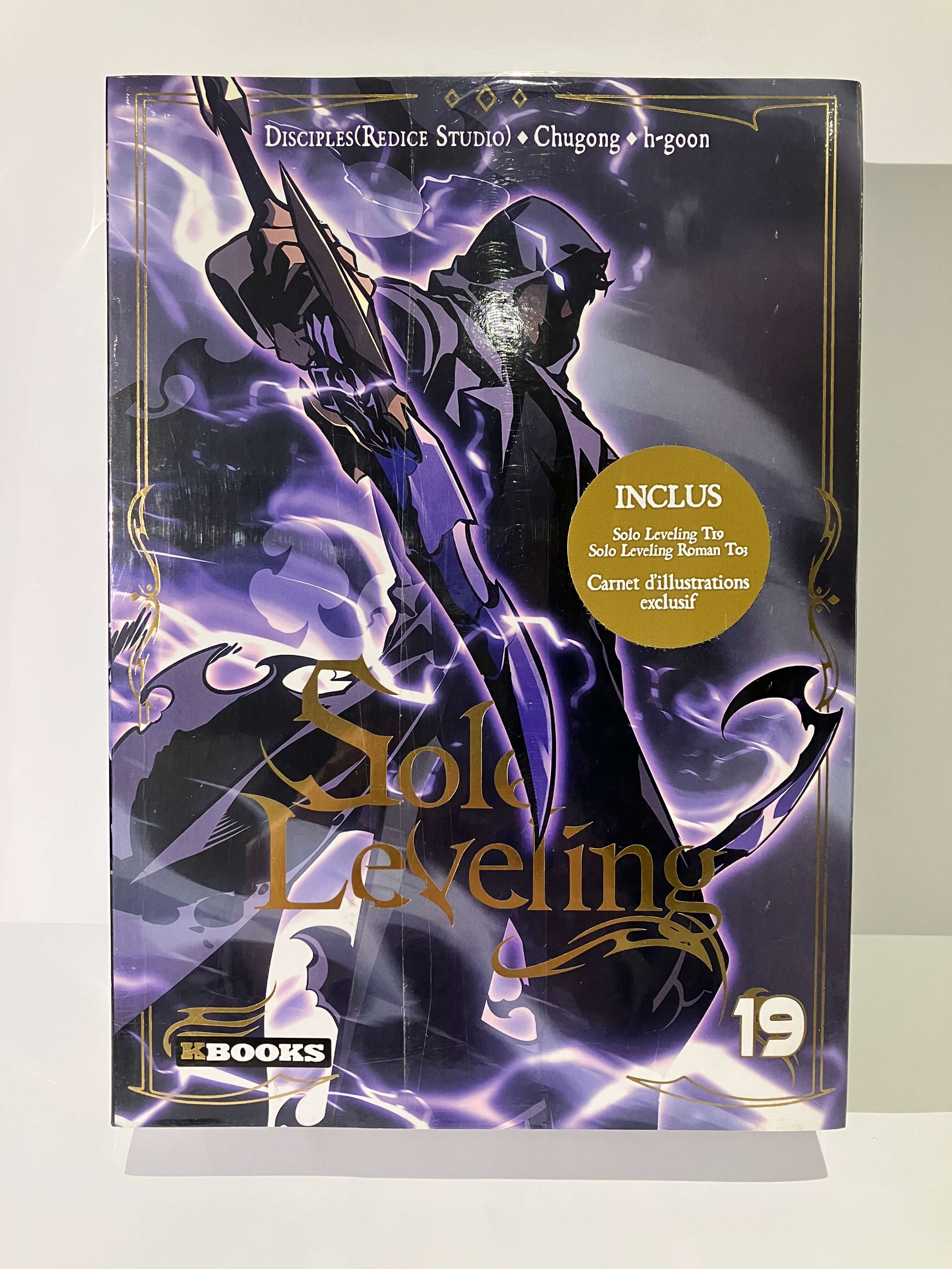 Solo Leveling TOme 19 et Roman Tome 3 de Chugong et h-goon