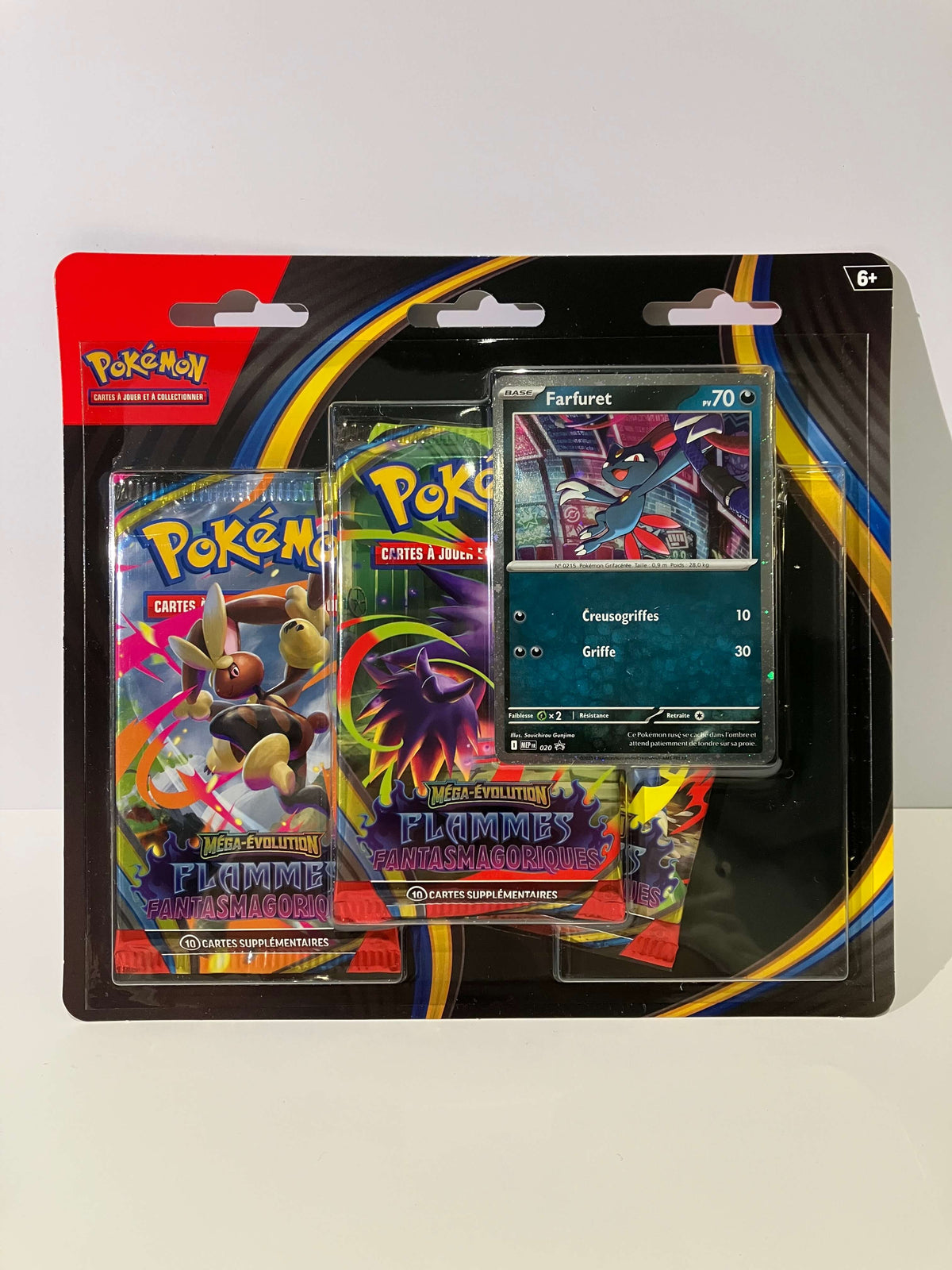 Tripack Farfuret Pokémon - Flammes Fantasmagoriques ME02 - Français - JAPANTERRA