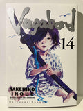 Couverture Vagabond tome 14, jeune garçon en kimono blanc tenant un sabre, manga Takehiko Inoue
