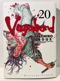 Couverture manga Vagabond tome 20, guerrier japonais blessé avec sabre, sang, Takehiko Inoue