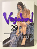 Couverture du manga Vagabond tome 29, homme torse nu avec katana, Takehiko Inoue