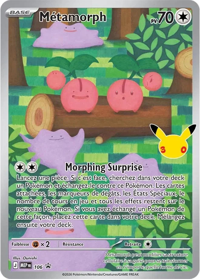 Coffret Pokémon - 30ᵉ Anniversaire ME5.5 - Collection Premium Métamorph en français